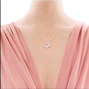 Large Tiffany & Co. Open Heart Necklace